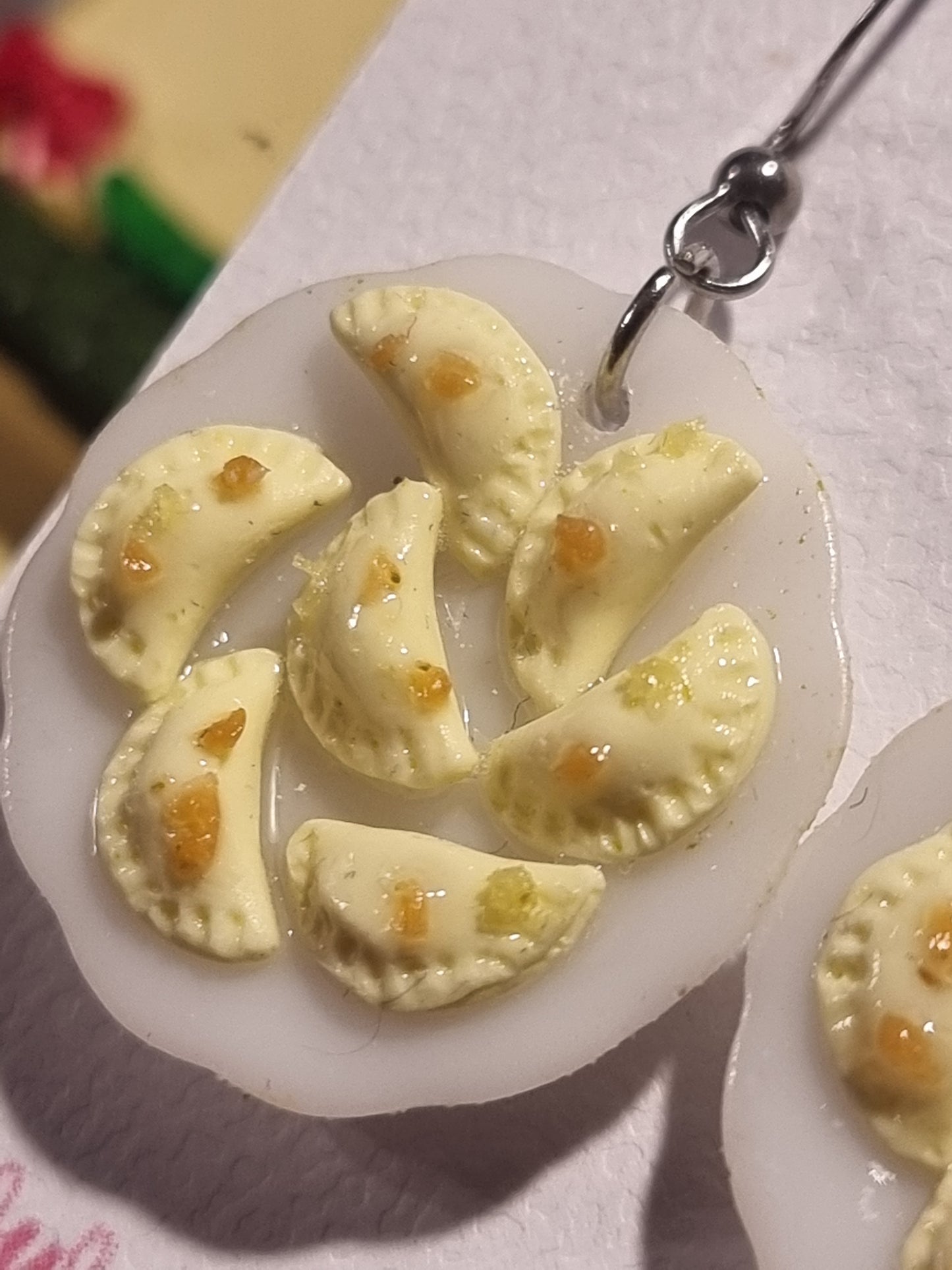 Kolczyki "pierogi z cebulką"