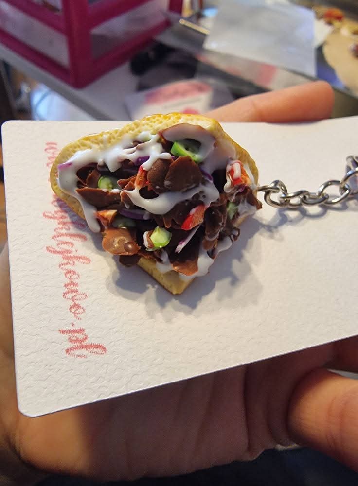 Brelok "kebab bułka XL"