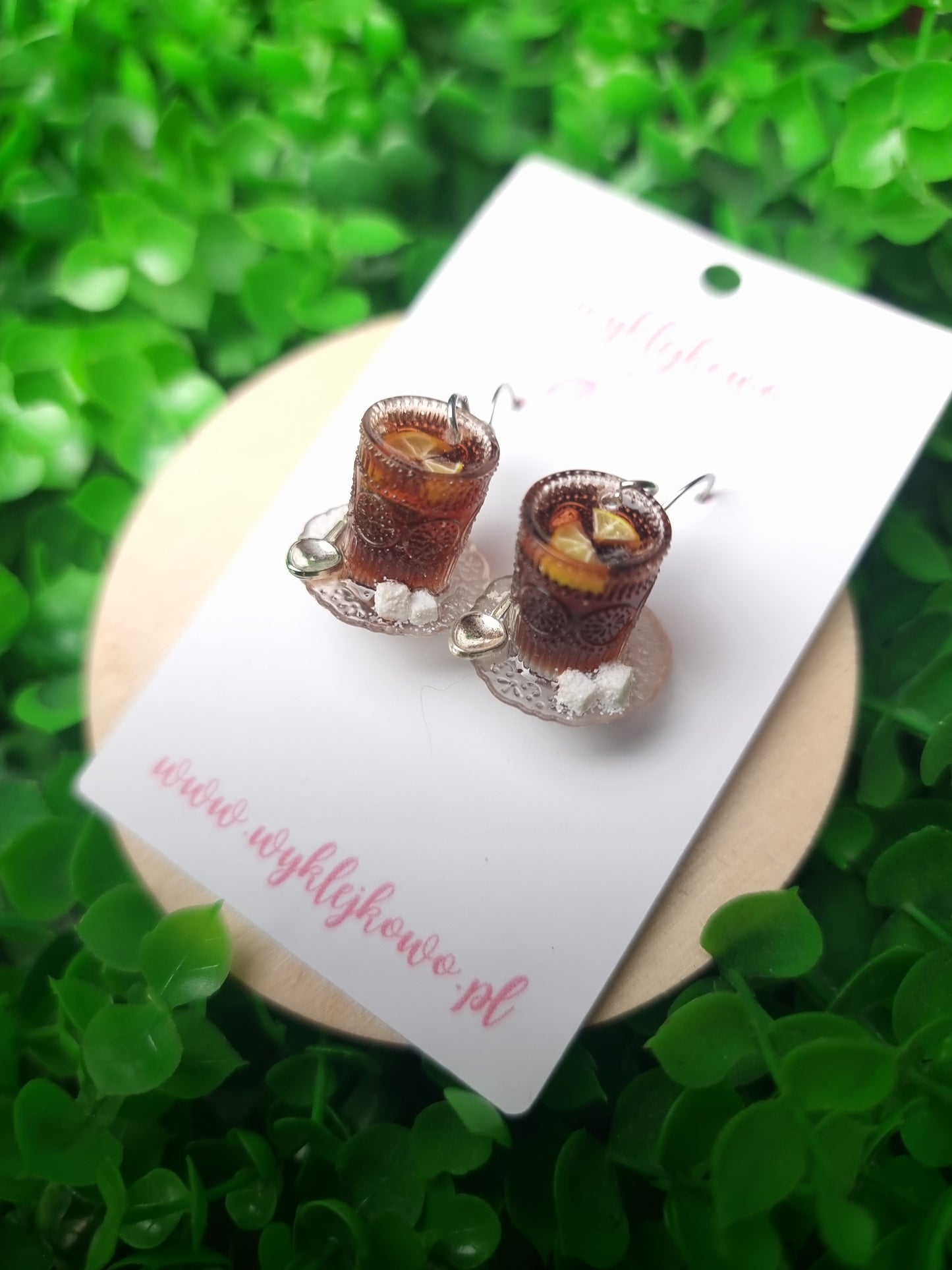 Kolczyki "herbata w szklance"