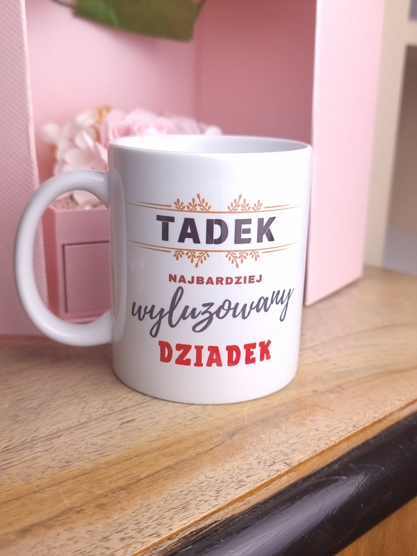 Kubek z imieniem dziadka dwustronny