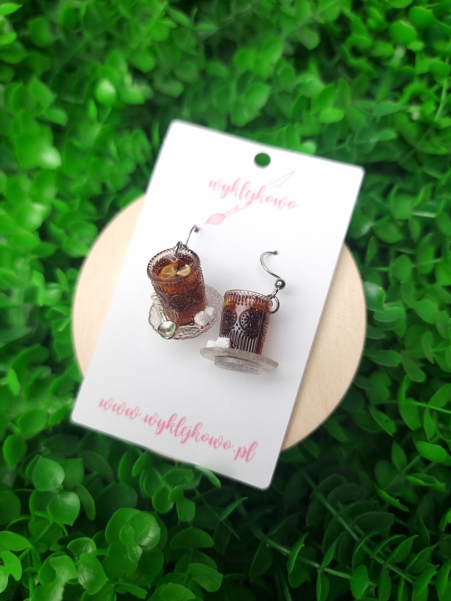 Kolczyki "herbata w szklance"