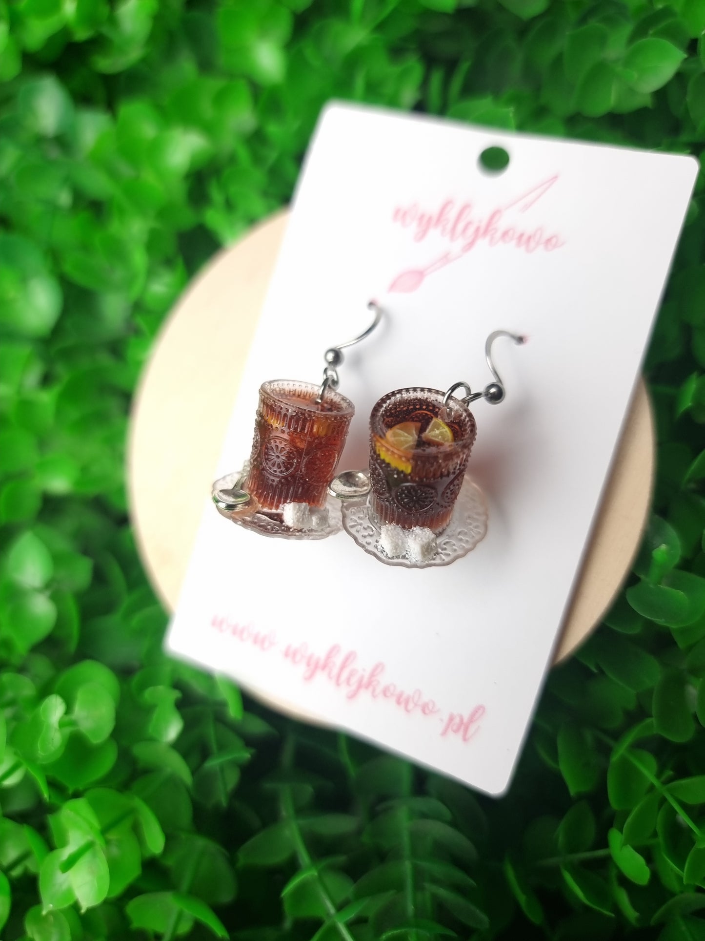Kolczyki "herbata w szklance"