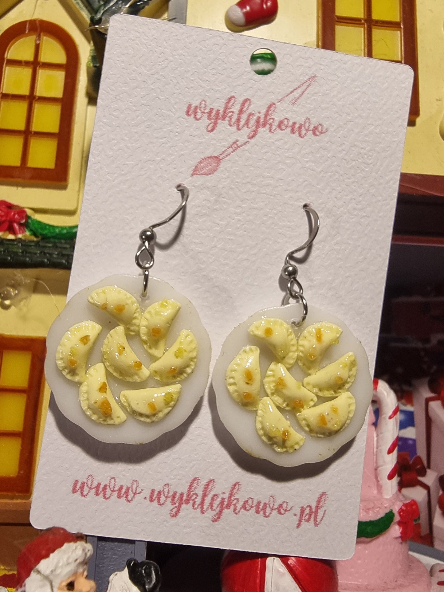 Kolczyki "pierogi z cebulką"