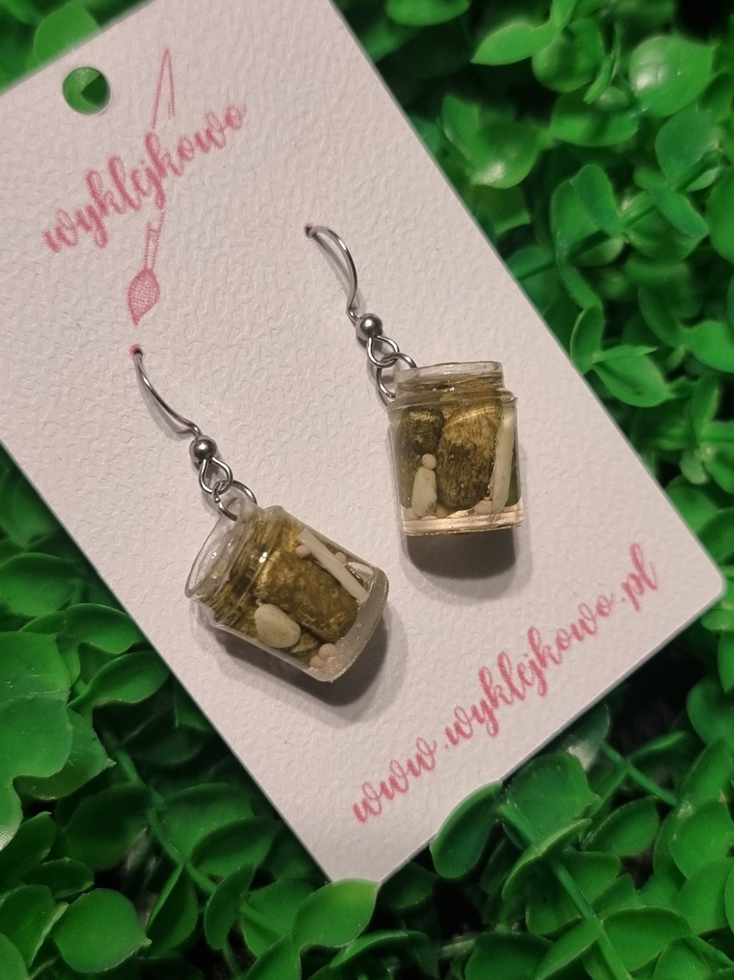 Kolczyki "kiszone ogóry"